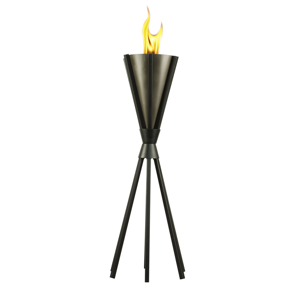 TIKI® Brand 30inch Bonaire Metal Patio Torch Black