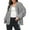 502_Grey, variant on Fall Coats for Graceful Ladies Fashion, Sequin Jacket Sparkly Long Sleeve Open Front Zipper Coat, Womens Winter Tops