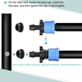 thumbnail image 4 of Uxcell Drip Irrigation Coupling 16mm Barbed Locking Fitting with Washer Blue 20 Pack, 4 of 5