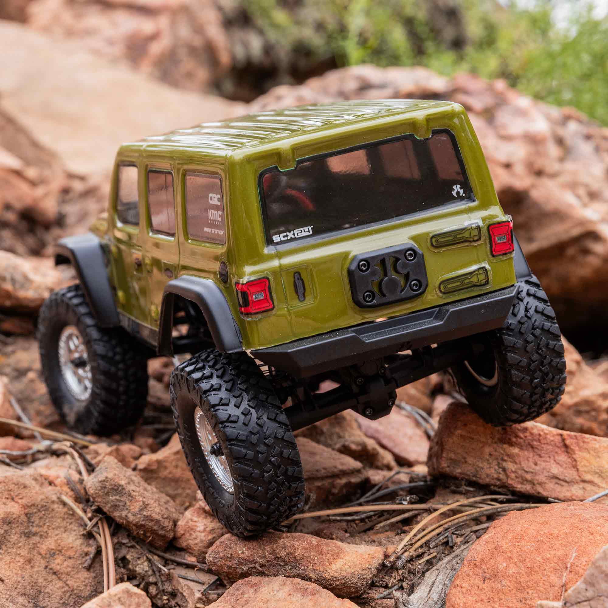 Axial SCX24 2019 Jeep Wrangler JLU CRC Green 1/24 4 Wheel Drive RTR AXI00002V3T4