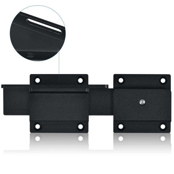 Lumiadot 7.0" Flip Gate Latch Lock with Padlock Hole, 3.5mm Heavy Duty Aluminum Alloy Adjustable Door Latch