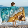thumbnail image 2 of ZhuoLiL Beach Towels Clearance Kids 150x75cm Benthos Print Warm Blanket Pet Blanket Children Shawl Beach Towel Gifts For Family And Friend, 2 of 8