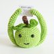 thumbnail image 5 of Linda muñeca tejida de lana cosida a mano, regalos de buena suerte para niños (tostada marrón), 5 of 6