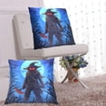 thumbnail image 6 of Scarecrow and Moon Throw Pillow Covers 16x16 Inch 2 Packs Decorative Square for Living Room Couch Bed Sofa, 6 of 6