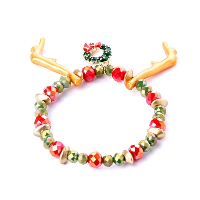 de de Navidad de de coloridas para de Acción de Gracias Cuerno de Hugo Pulsera de cuentas