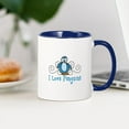 thumbnail image 3 of CafePress - I Love Penguins Mugs - 11 oz Ceramic Mug - Novelty Coffee Tea Cup, 3 of 4