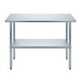 thumbnail image 2 of 18" x 48" Stainless Steel Work Table with Undershelf Food Prep NSF Utility Work Station, 2 of 9