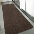 thumbnail image 6 of Junovo Soft Bathroom Rug Runner Absorbent Microfiber Bath Rugs for Bathroom Non Slip Bath Mat for Tub, Shower Floor,24"x48",Brown, 6 of 6