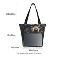 thumbnail image 3 of Salouo Vintage Wolf Warrior for Shoppers Tote for Women Foldable Handbags with Big Capacity Casual One-Shoulder Shopping Bag Hobo Bags Fit for Office/Shopping/Park, 3 of 6