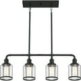 thumbnail image 2 of Quoizel Ludlow 4-Light 34" Kitchen Island Light in Earth Black, 2 of 4