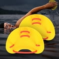 thumbnail image 4 of Cheers.US 1 Pair Swim Paddle Hand, Swim Training Paddle Adjustable Diving Training Hand Fin Flipper Flat Paddle Swimming Training Aid for Men Women Children, 4 of 6