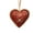 Red, variant on Handmade Beaded Heart Ornament, 2D Timeless Friendship Keepsake, Heart-Shaped Ornament, Handmade Decor for Best Friends, Sisters, and Lover, Christmas Ornament Gift
