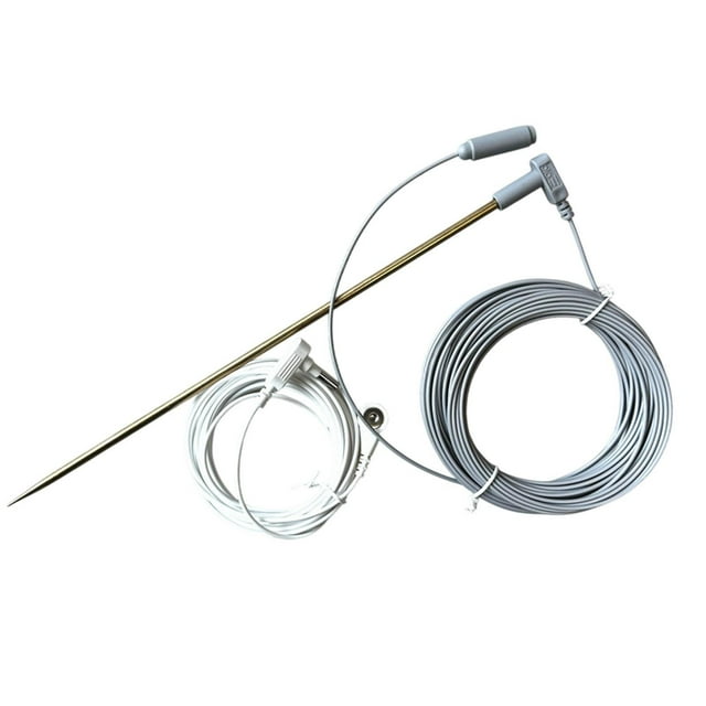 veasfak Grounding Rod with 40ft Female Ground Cord Brass Pin for Pillowcase Blankets