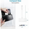 thumbnail image 2 of USB-C to SD Card Reader,Type C Micro SD TF Card Reader,3 in 1 USB-C to USB Camera Memory Card Reader Adapter, 2 of 4