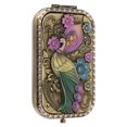 thumbnail image 3 of GOOHOCHY Espejo de bolsillo retro portátil, mini espejo de maquillaje plegable vintage, espejo de tocador de metal, espejo de viaje compacto, herramienta de maquillaje, accesorio para mujeres y niñas., 3 of 8