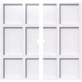 thumbnail image 1 of Ekena Millwork CMP36RK2-02000 36 in. OD x 2 in. ID Square Rubik Architectural Grade PVC Contemporary Ceiling Medallion - 2 Piece, 1 of 1