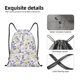 thumbnail image 4 of Fotbe Daisies Flowers Bolsa Mochila con Cordón Estampada, Bolsa de Gimnasio Deportiva, Bolsa Cinch, Bolsa con Cordón para Hombres y Mujeres-Medium, 4 of 6