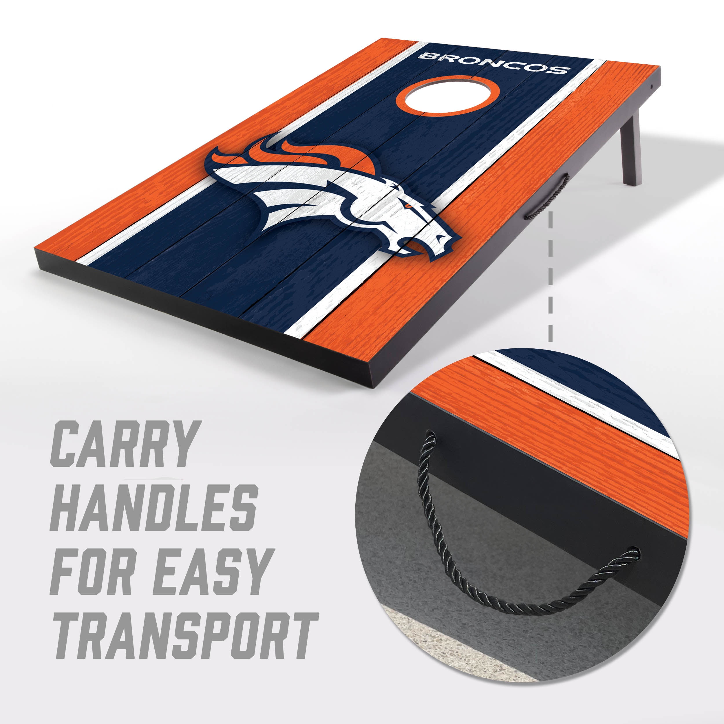 Denver Broncos 2x3 MDF Cornhole Game Set