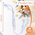 thumbnail image 2 of NOGIS 20 Pack White Lace Wedding Ribbon Wands Streamers with Bells Silk Fairy Wands Sticks Wedding Exit Ribbon for Party Activities Bridal Shower Send Off Holiday Celebration, 2 of 4