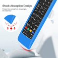 thumbnail image 4 of (bleu)housse Coque En Silicone Pour Samsung Tv Tlcommande Bn59 Series, Antichoc Antidrapant Remote Case Cover Tui De Protection Pour Samsung Tv Tl, 4 of 5
