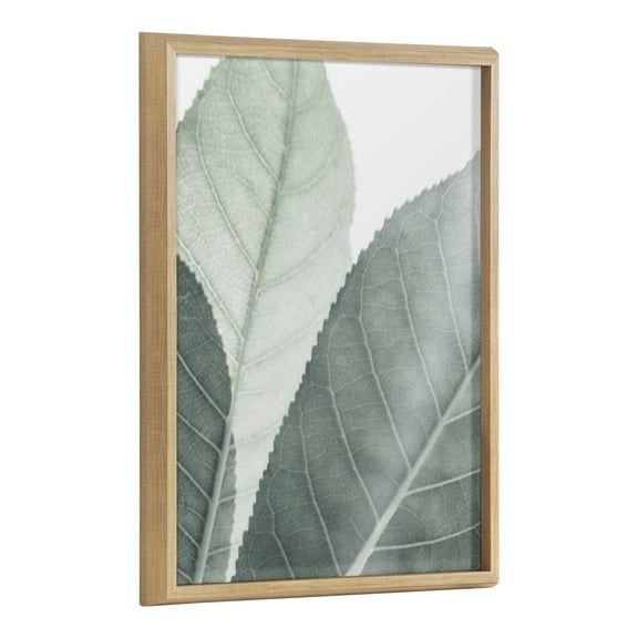 Blake Modern Green Leaf Botanical 18 in x 24 in Framed Photography Art Prints, by Kate and Laurel
