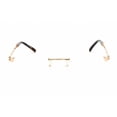 thumbnail image 2 of Charriol PC75088 C01 Men's Rimless Shiny Gold Titanium Eyeglasses, 2 of 2