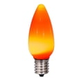 thumbnail image 2 of Vickerman C9 Ceramic LED Orange Bulb Nickel Base, 25 Bulbs per bag, 2 of 2