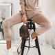 thumbnail image 2 of Women Fashion Velvet Track Pants Outfits Velour Tracksuit Lounge Velvet Trousers, 2 of 8