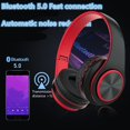 thumbnail image 6 of Hybrid Active Noise Cancelling Headphones, Wireless Over Ear Bluetooth Headphones, 60H Playtime, Hi-Res Audio, Deep Bass, Memory Foam Ear Cups, for Travel, Home Office, 6 of 8