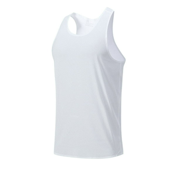 Chaleco sin mangas deportivo de verano para hombre: entrenamiento de baloncesto, poliéster, tallas S-XXL, secado rápido/transpirable, para exteriores.