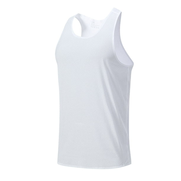 Chaleco sin mangas deportivo de verano para hombre: entrenamiento de baloncesto, poliéster, tallas S-XXL, secado rápido/transpirable, para exteriores.