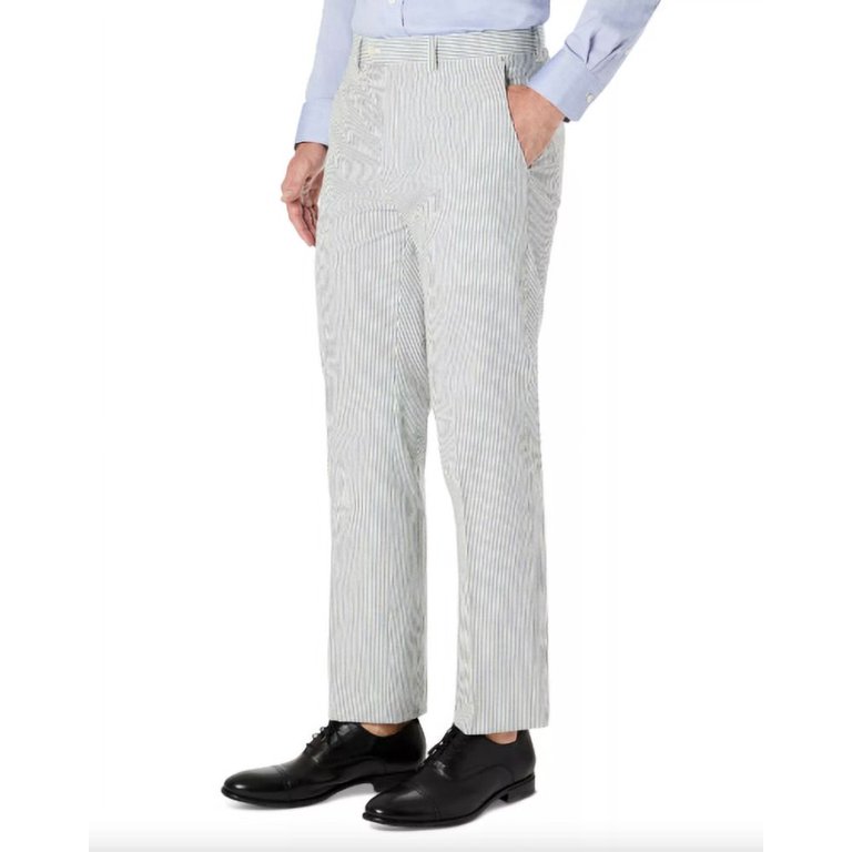 Lauren Ralph Lauren Mens UltraFlex Seersucker Cotton Pants Blue 33