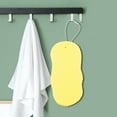 thumbnail image 5 of Unique Bargains Wave Pattern Bath Sponge Body Scrubber 1 Pc Yellow, 5 of 6