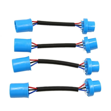 4pcs DC12V Light Bulb Wiring Harness Socket Wire Extension ... wiring harness holders 