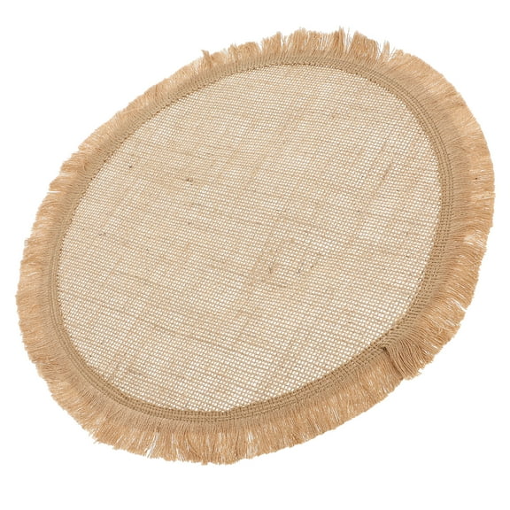 Retro Coaster Tableware Straw Vintage Burlap Placemat