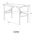 thumbnail image 2 of Mesa Plegable Blanca 122 cm LOOMBER, 2 of 6