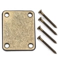 thumbnail image 4 of LOOKSEVEN Vintage Age Relic Electric Guitar Neck Plate Mounting & Screws For Strat Tele-Bronze-Age Relic, 4 of 6