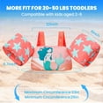 thumbnail image 2 of Gogokids Kids Swim Vest, Toddler Swim Vest, Toddler Floaties Arm Wings Life Jacket Vest Training Swimsuit with Adjustable Security Buckle for Boys Girls, 2-6 Years Old, 20-50lbs, 2 of 7
