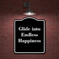 thumbnail image 2 of Glide into Endless Happiness BLACK Aluminum Composite Sign Aluminum Composite Sign 20''x24'', 2 of 9