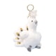 thumbnail image 5 of Llavero colgante de pavo real de peluche, accesorio para bolso, lindo llavero colgante novedoso para Blanco, 5 of 9