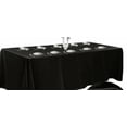 thumbnail image 4 of Polyester Rectangular Table Cloth for 8+ Foot Table That Seats 8-10 Person. Nappe de Table rectangulaire. Ideal for Banquet, Wedding and Events (Black, 90'' x 132'')., 4 of 10