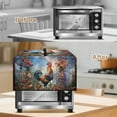 thumbnail image 3 of TSOVTHRID Rooster Chicken Floral Painting Print Air Fryer Toaster Oven Dust Cover, Protective Countertop Microwave Oven Cover for Home Indoor Decor, 18.25"W x 14.5"D x 11"H, S, 3 of 7