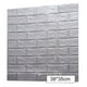 thumbnail image 3 of Papel tapiz 3D Etiqueta de pared de ladrillo Espuma TV Calcomanía de fondo Autoadhesivo Etiqueta adhesiva, 10 piezas, Plata Methold HA002452-15, 3 of 6