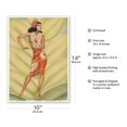 thumbnail image 2 of Graceful Hawaiian Hula Dancer - Vintage Hawaiian Airbrush Art by Gill c.1940s - Master Art Print 10in x 14in, 2 of 4