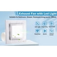 thumbnail image 3 of Ventilador MEOZRI para baño con luz LED 110 CFM, 3 of 5
