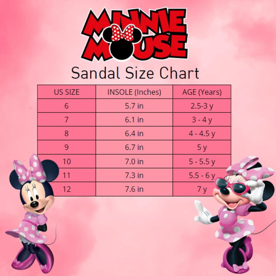 Disney Minnie Mouse Light Up Toddler Girls Sport Sandals, Pink, 8