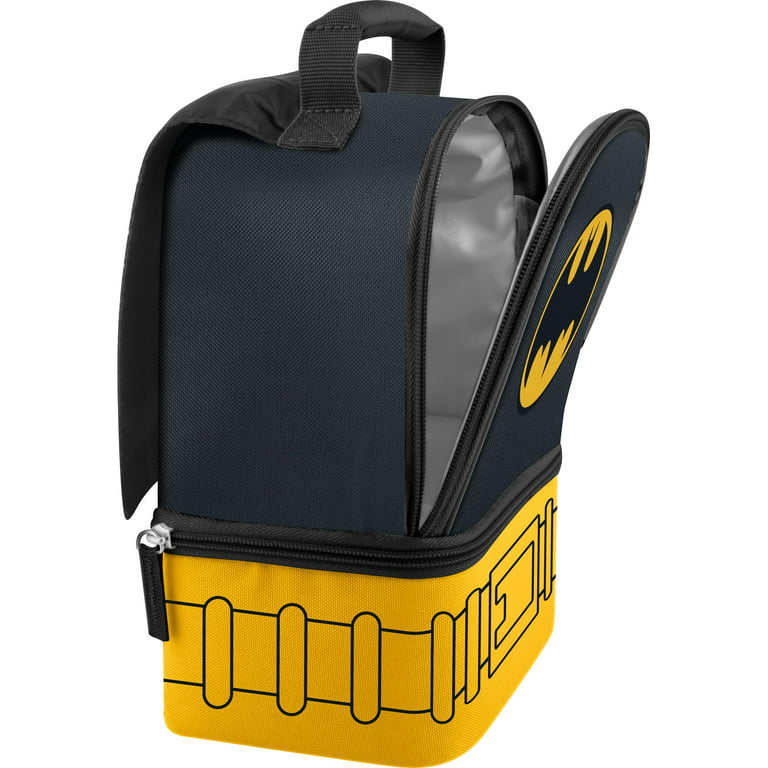 Thermos Kids Reusable Dual Compartment Lunch Box, Batman 