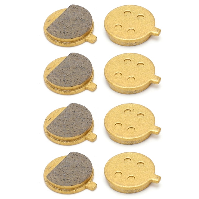 4 pares de pastillas de freno de disco para patinete eléctrico, pastillas de freno redondas para bicicleta con base de cobre para bicicleta de montaña