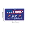 OutdoorDouble Sided 3 Ply Heavy Duty Take America Back Trump/ 2024