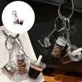 thumbnail image 2 of Small Iced Americano Coffee Keychain Materials Multipurpose Bag Charm for Coffee Lovers Gifts, 2 of 9